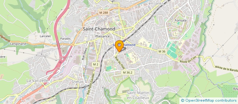 localisation de l'entreprise MADAME ELIANE SCHIAVI  SAINT-ETIENNE