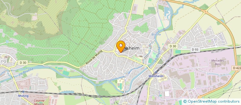 localisation de l'entreprise MADAME ELIANE SCHNEIDER  MOLSHEIM