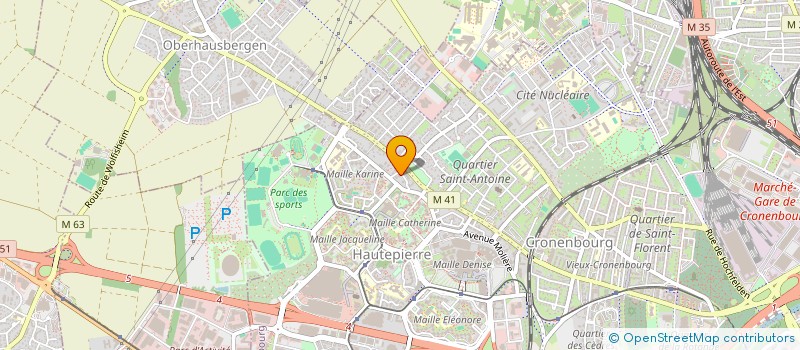 localisation de l'entreprise MADAME ELIANE SOLMA  STRASBOURG