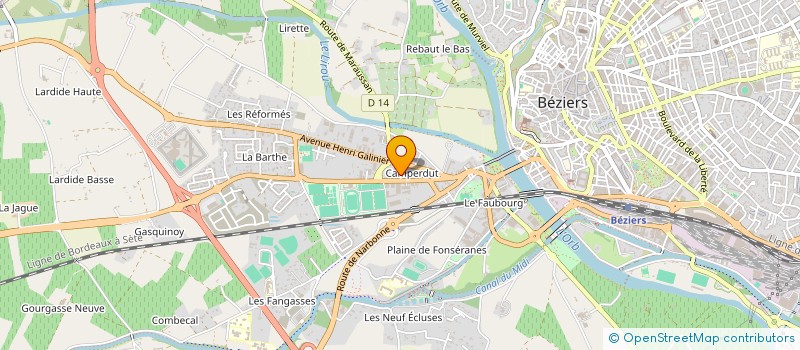 localisation de l'entreprise MADAME ELIANE TAHON  BEZIERS