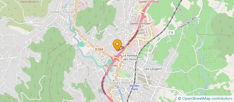 localisation de l'entreprise MADAME ELIANE TILLE  SOLLIES-TOUCAS