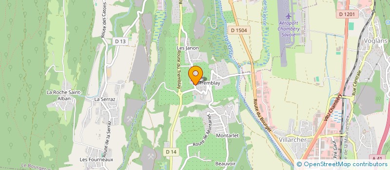 localisation de l'entreprise MADAME ELIANE TOINET  LA MOTTE-SERVOLEX