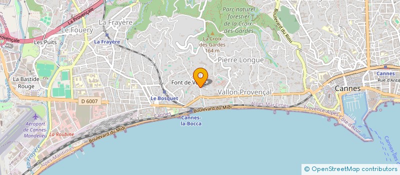 localisation de l'entreprise MADAME ELIANE TURRINI à CANNES