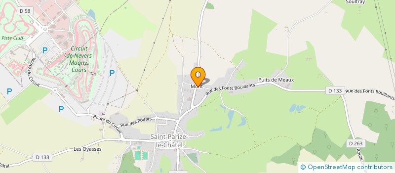 localisation de l'entreprise MADAME ELIANE VANIER  SAINT-PARIZE-LE-CHATEL