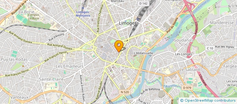 localisation de l'entreprise MADAME ELIANE ZAFINAORY à LIMOGES