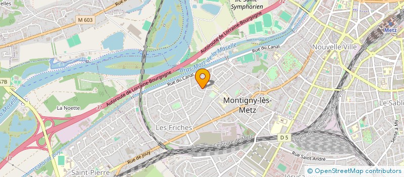 localisation de l'entreprise MADAME ELIANE ZANETTI à MONTIGNY-LES-METZ