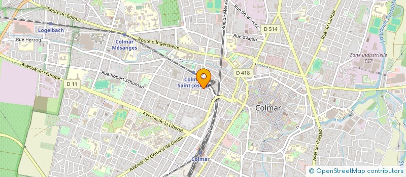 localisation de l'entreprise MADAME ELIANE ZITZER  COLMAR