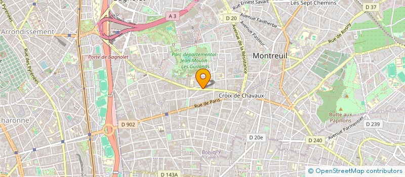 localisation de l'entreprise MADAME ELIANOR OUDJEDI à MONTREUIL