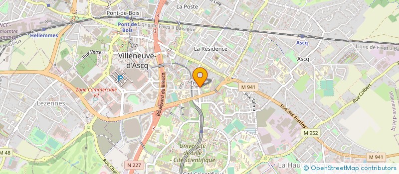 localisation de l'entreprise MADAME ELIETTE CORDELLIER  VILLENEUVE-D'ASCQ