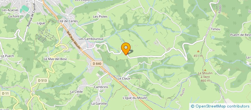 localisation de l'entreprise MADAME ELIETTE COUDERC  FIRMI