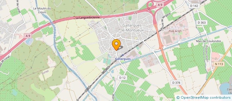 localisation de l'entreprise MADAME ELIETTE GRAVIL  GALLARGUES-LE-MONTUEUX