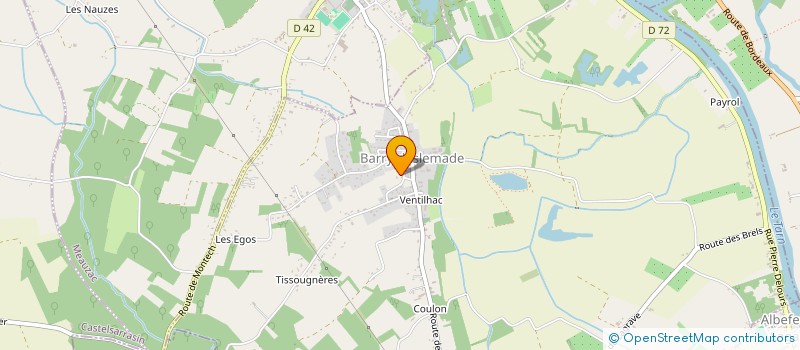 localisation de l'entreprise MADAME ELIETTE LACOSTE  BARRY D'ISLEMADE