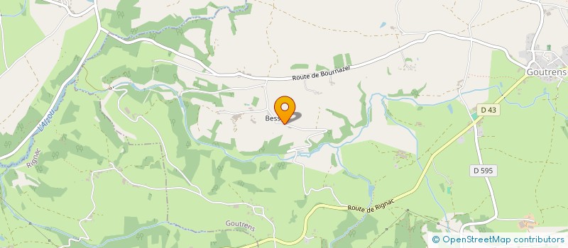 localisation de l'entreprise MADAME ELIETTE LAPORTE  GOUTRENS