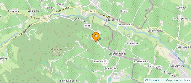 localisation de l'entreprise MADAME ELIETTE MAGNANI  JULIENAS