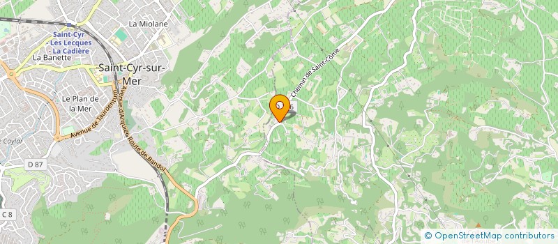 localisation de l'entreprise MADAME ELIETTE NEGREL  LA CADIERE-D'AZUR