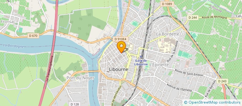 localisation de l'entreprise MADAME ELIETTE PETITJEAN DECELIS à LIBOURNE