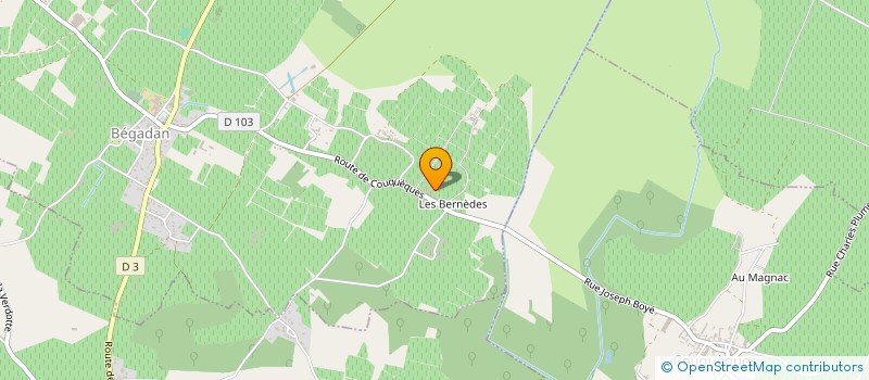 localisation de l'entreprise MADAME ELIETTE VIDEAU  BEGADAN