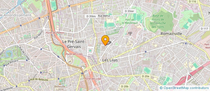 localisation de l'entreprise MADAME ELIETTE ZELIS à LES LILAS