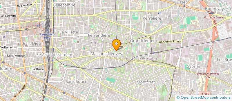 localisation de l'entreprise MADAME ELIF AKTAS  VILLEURBANNE