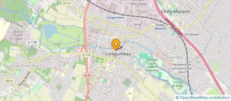 localisation de l'entreprise MADAME ELIF KELCIOGLU à LONGJUMEAU