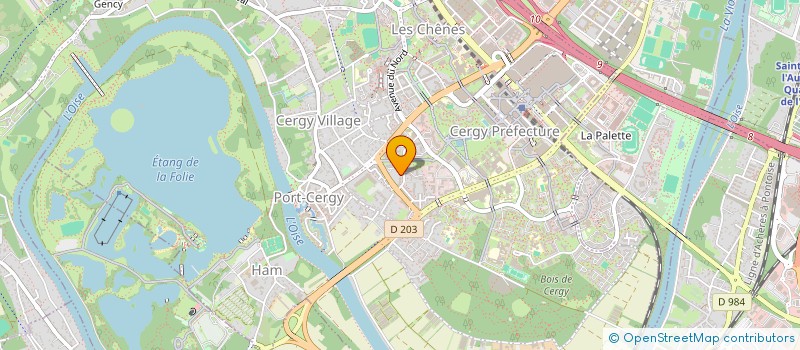 localisation de l'entreprise MADAME ELILIE PUVIRAJASINGAM  CERGY