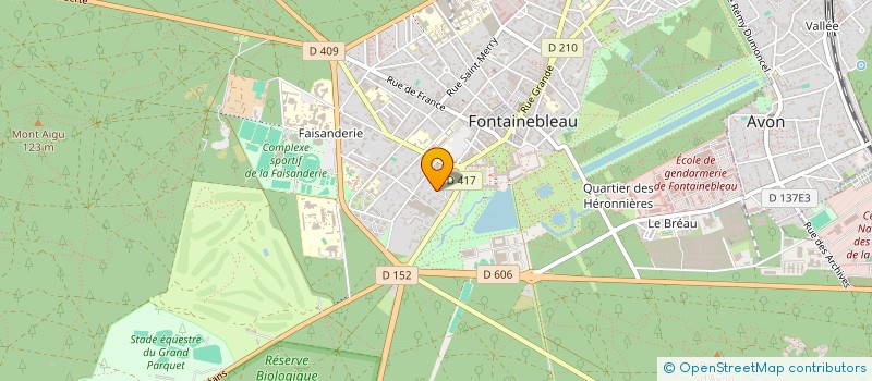 localisation de l'entreprise MADAME ELIN GEORGES à FONTAINEBLEAU