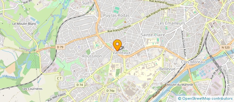 localisation de l'entreprise MADAME ELINA CLEMENT à LIMOGES