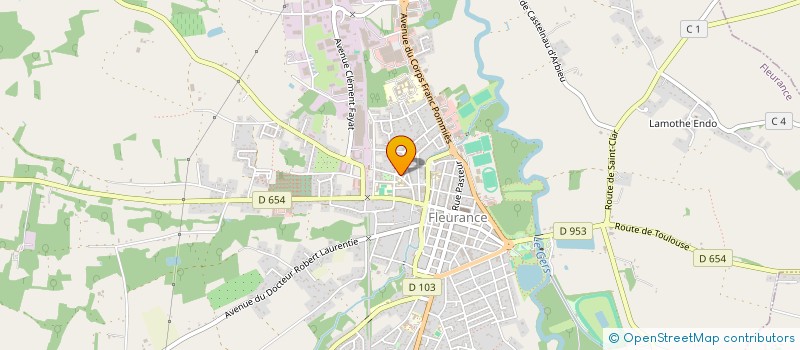 localisation de l'entreprise MADAME ELINA CONDUCHE  FLEURANCE