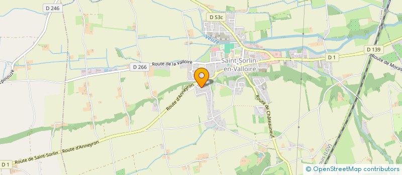 localisation de l'entreprise MADAME ELINA ELISABETH BATY  SAINT-SORLIN-EN-VALLOIRE