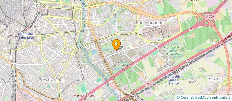 localisation de l'entreprise MADAME ELINA KAMALOVA à MONTPELLIER