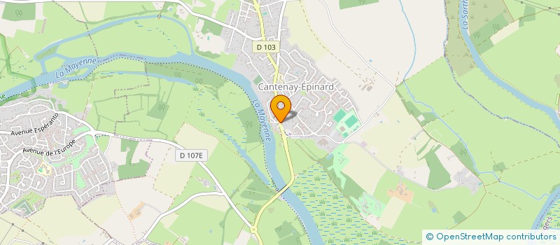 localisation de l'entreprise MADAME ELINA LE QUINTREC  CANTENAY-EPINARD