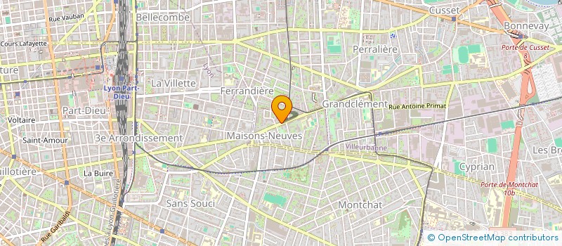 localisation de l'entreprise MADAME ELINA MANOUKIAN  VILLEURBANNE