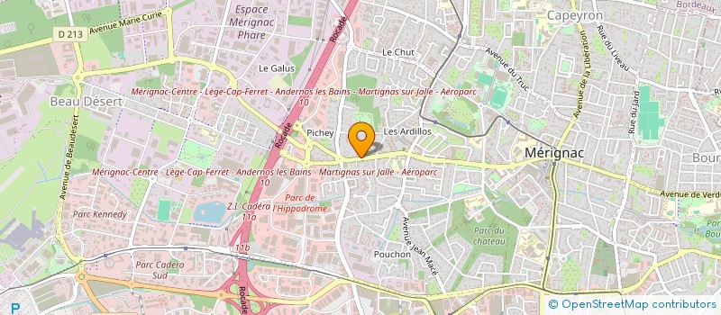 localisation de l'entreprise MADAME ELINA MAUREL  MERIGNAC