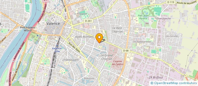 localisation de l'entreprise MADAME ELINA MULLER à VALENCE
