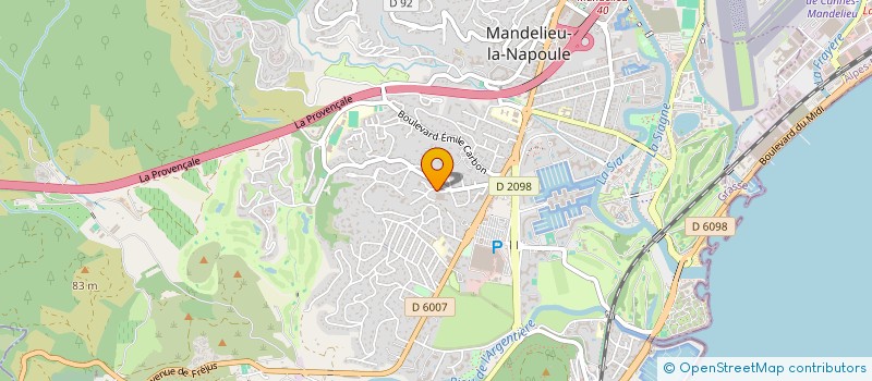 localisation de l'entreprise MADAME ELINA PRECETTI à MANDELIEU-LA-NAPOULE