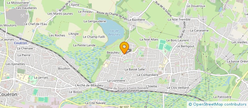localisation de l'entreprise MADAME ELINA RAGUIN à COUERON