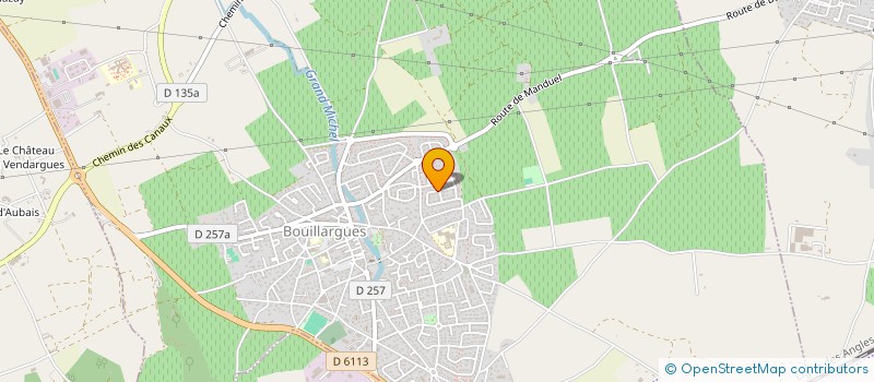 localisation de l'entreprise MADAME ELINA REY  BOUILLARGUES