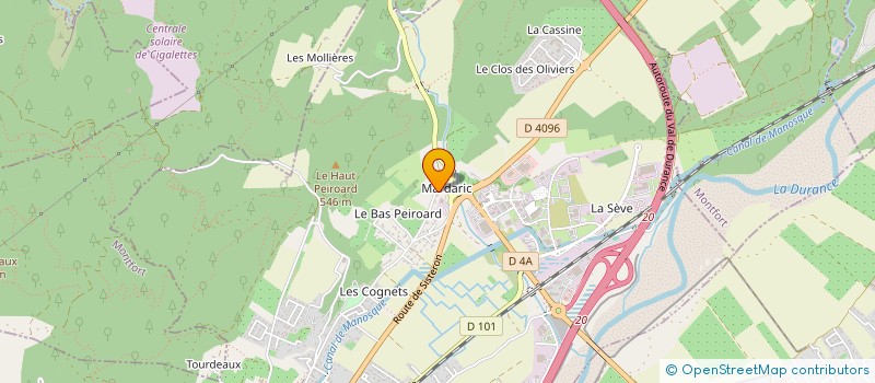 localisation de l'entreprise MADAME ELINA ROSSI REINHARD  PEYRUIS