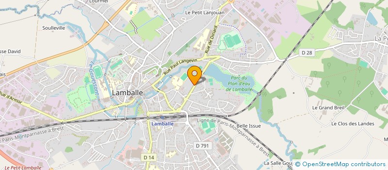 localisation de l'entreprise MADAME ELINA ZHENG  LAMBALLE-ARMOR