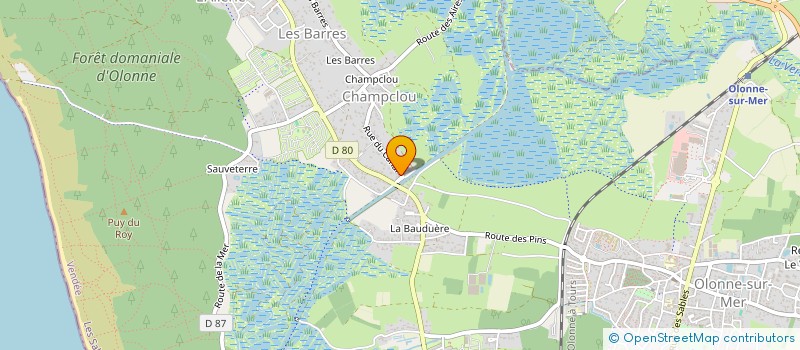 localisation de l'entreprise MADAME ELINAUDA CAMPELO GUERREIRO à LES SABLES D'OLONNE