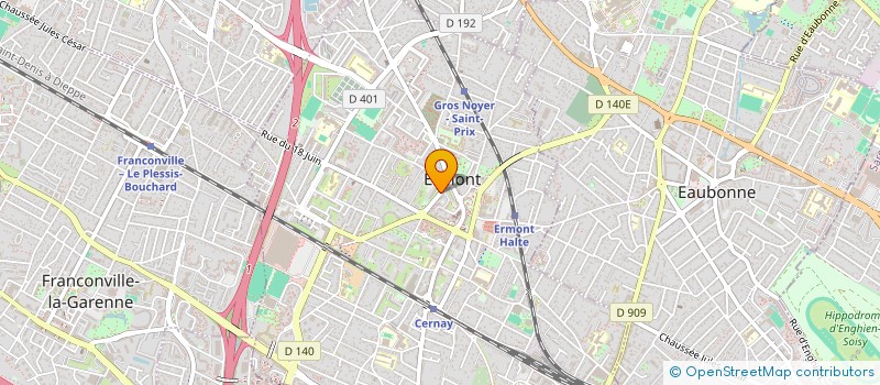 localisation de l'entreprise MADAME ELINE ABDELLI DUMONT à ERMONT