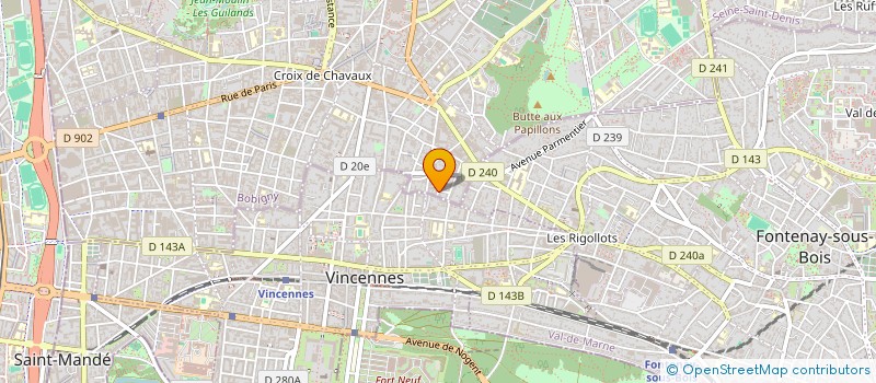 localisation de l'entreprise MADAME ELINE BERTHUIT à MONTREUIL