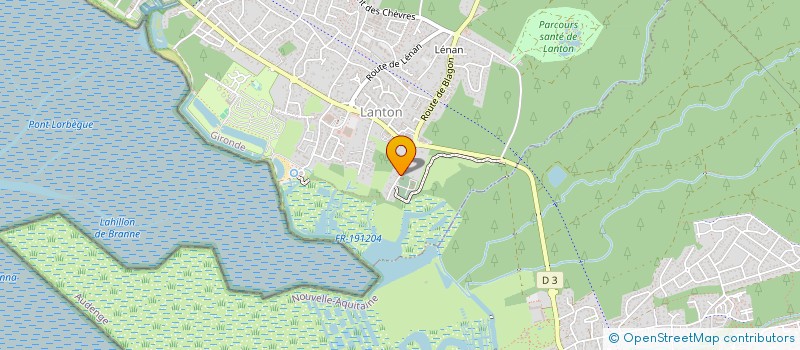 localisation de l'entreprise MADAME ELINE CORBEAU  LANTON