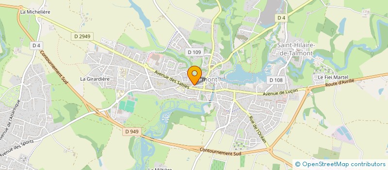 localisation de l'entreprise MADAME ELINE CORNELOUP  TALMONT-SAINT-HILAIRE