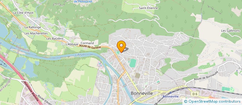 localisation de l'entreprise MADAME ELINE DALOUBEIX  BONNEVILLE