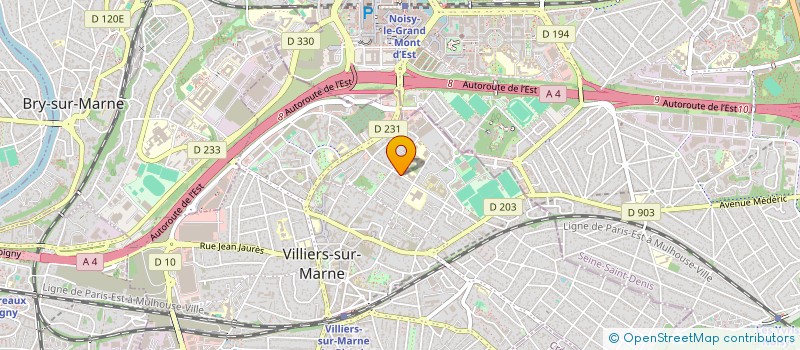 localisation de l'entreprise MADAME ELINE DURAND à VILLIERS-SUR-MARNE