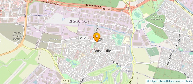 localisation de l'entreprise MADAME ELINE FAVREAU à BONDOUFLE