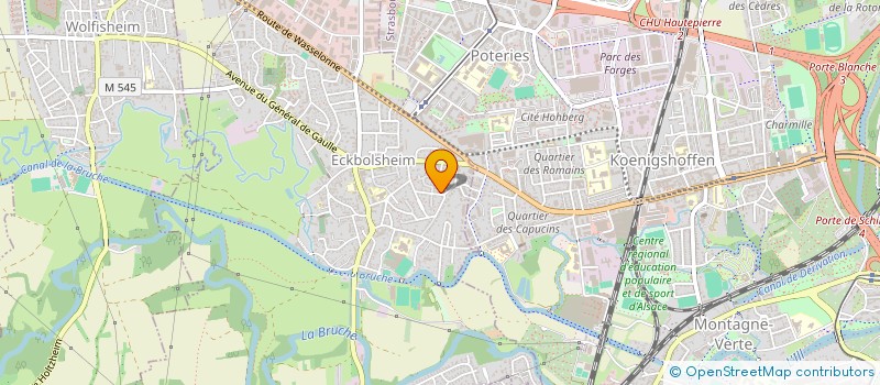 localisation de l'entreprise MADAME ELINE GOTTRI  ECKBOLSHEIM