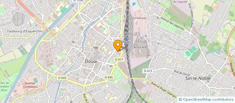 localisation de l'entreprise MADAME ELINE LAMOTTE  DOUAI