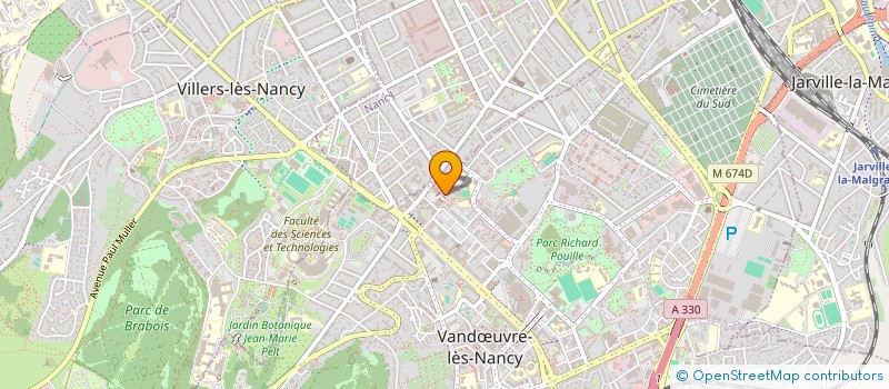 localisation de l'entreprise MADAME ELINE MIRGAINE  VANDUVRE-LES-NANCY